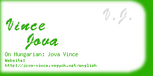 vince jova business card